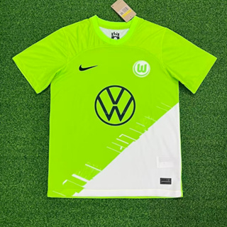 เสื้อกีฬาแขนสั้น ลายทีมชาติฟุตบอล Wolfsburg 23/24 AAA+ MAN jersey S-4XL*