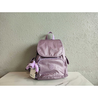 Kipling k12671 กระเป๋าเป้สะพายหลัง ขนาดเล็ก กระเป๋านักเรียน โลหะ สีฟ้า สีม่วง สําหรับเด็ก