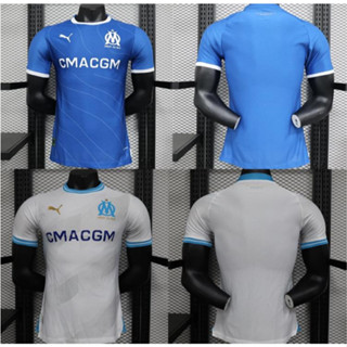 เสื้อกีฬาแขนสั้น ลายทีมชาติฟุตบอล Marseille 23 24 ชุดเหย้า ทีมเยือน 2023 2024