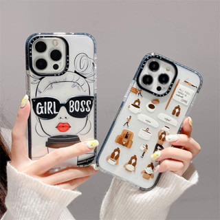 เคสโทรศัพท์มือถือ ลายการ์ตูนผู้หญิงโยคะ กาแฟน่ารัก สําหรับ เคส Samsung Galaxy s23 + s22 ultra s23 plus iPhone xs max xr 11 pro max 12x13 pro 14 pro max case