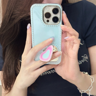 เคสโทรศัพท์มือถือ TPU พิมพ์ลาย สีพาสเทล สีฟ้า สําหรับ iPhone 14 Pro max 13 Pro max