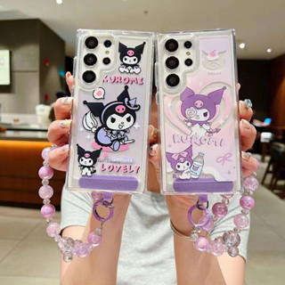 การ์ตูนน่ารัก Kulomi สร้อยข้อมือลูกปัด เคส Samsung Galaxy S23 Ultra S23 Plus S23 S22 Ultra S22 Plus S22 A14 A54 A34 A53 5G Case เคสโทรศัพท์ใหม่ แผ่นหลังอะคริลิค ขอบซิลิโคนป้องกันการตก เคสมือถือซัมซุง