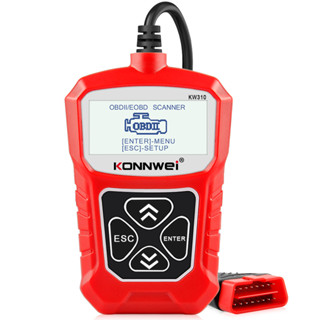 [Authorized Distributor] Konnwei KW310 OBD2 เครื่องสแกนเนอร์วินิจฉัยภาษารัสเซีย สําหรับเครื่องอ่านโค้ดรถยนต์ pk elm327 cr319 ส่งฟรี KW310