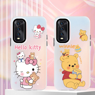 เคสโทรศัพท์มือถือ แบบใส ลายเฮลโลคิตตี ไล่โทนสี สําหรับ VIVO V2101 V2102 V2070 V2028 V2026 V2027 V2029 V2043 V2033 V2032 V2037 V2038 V2129 V2052 V5054 V2042 V2048