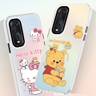 เคสโทรศัพท์มือถือ ลายคิตตี้ หมีพูห์ ไล่โทนสี สําหรับ VIVO Y20S Y11S Y12S Y12A Y20 Y20A Y20i Y20T Y20G Y20SG Y20S(G)