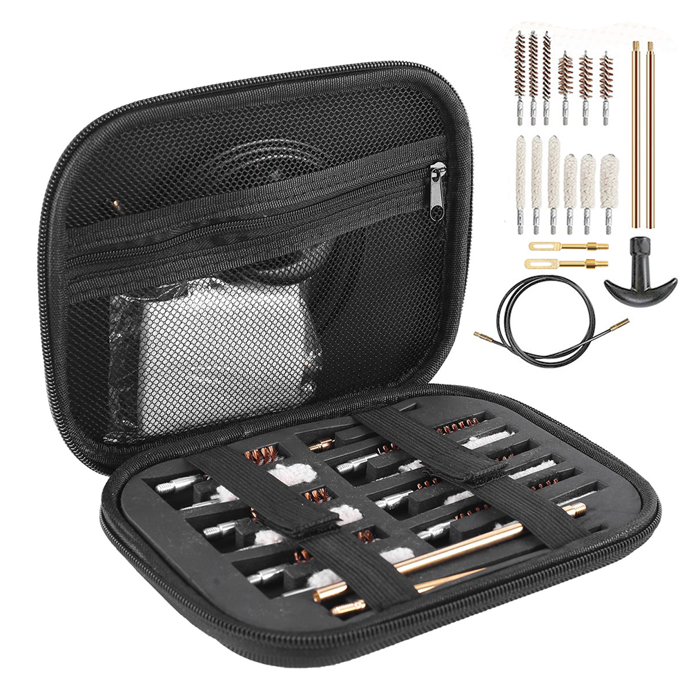 [Domybestshop.th] 19Pcs/set Cleaning Kit Universal Brush Tool for 11/29/9mm/10/45 Caliber
