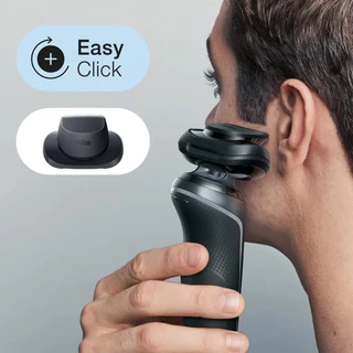 เครื่องโกนหนวดไฟฟ้า เบราน์ ชุด 6 60 N1200 สําหรับผู้ชาย - มีดโกนหนวดไฟฟ้าแบบเปียกและแห้งแบบชาร์จไฟได้พร้อมเคสเดินทาง