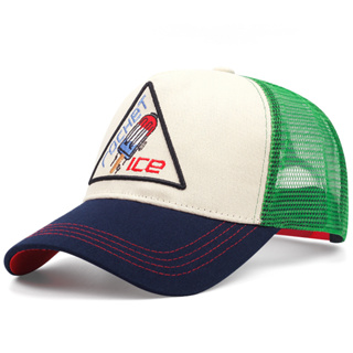 Rochet หมวกเบสบอล หมวกกีฬากลางแจ้ง หมวกตาข่าย ลายไอศกรีม