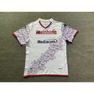 เสื้อกีฬาแขนสั้น ลายทีมชาติฟุตบอล Florence Jersey 24 2023 ชุดเยือน คุณภาพสูง สําหรับผู้ชาย