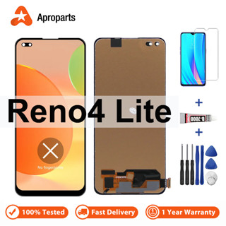 อะไหล่หน้าจอสัมผัส LCD แบบเปลี่ยน สําหรับ OPPO Reno4 lite CPH2125 Reno 4 lite