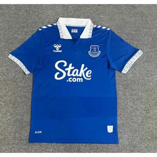 เสื้อกีฬาแขนสั้น ลายทีมชาติฟุตบอล Everton Jersey 23-24 ชุดเหย้า