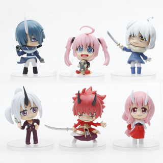 โมเดลฟิกเกอร์ Rimuru Tempest That Time I Got Reincarnated As A Slime Shion PVC ของเล่นสําหรับเด็ก 6 ชิ้น ต่อชุด