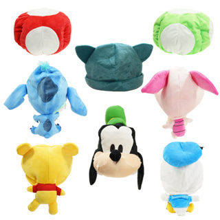 หมวกตุ๊กตานุ่ม รูปการ์ตูน Disney Mickey Mouse Minnie Donald Duck Goofy Charmander Snorlax Nemo Stitch สําหรับผู้ใหญ่