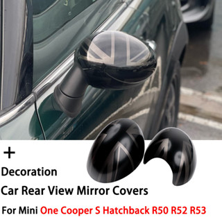 สติกเกอร์ติดกระจกมองหลัง อุปกรณ์เสริม สําหรับ Mini Cooper R50 R52 R53 2 ชิ้น