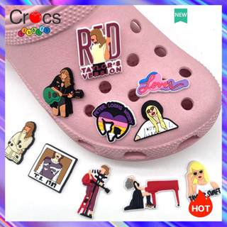 C rocs Jibbitz Charms รองเท้าแฟชั่น อุปกรณ์เสริม สําหรับ Crocs Charms 10 ชิ้น ต่อชุด