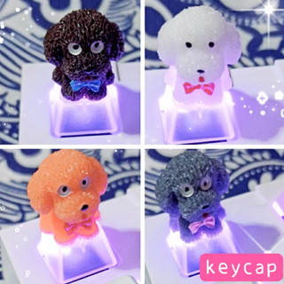 ปุ่มกดคีย์บอร์ด แฮนด์เมด แบบใส ลายตุ๊กตาเท็ดดี้น่ารัก