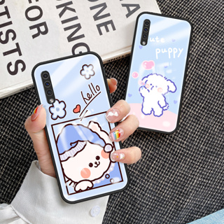 เคสโทรศัพท์มือถือกระจกนิรภัย TPU แบบนิ่ม ขอบแข็ง กันกระแทก สําหรับ Samsung Galaxy A50 Galaxy A50S A30s