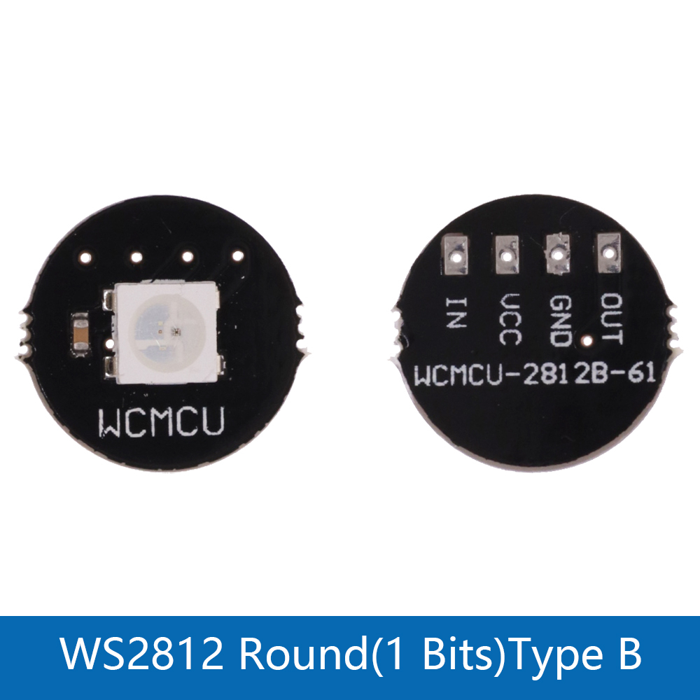 RGB LED แหวน 1 บิต LEDs WS2812 5050 RGB LED แหวนโคมไฟพร้อมไดรเวอร์แบบบูรณาการสําหรับ Arduino DIY ชุด