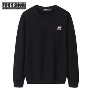 JEEP SPIRIT 1941 ESTD เสื้อกันหนาว คอกลม สไตล์เกาหลี สําหรับผู้ชาย