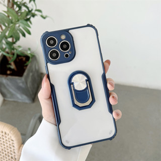 เคสโทรศัพท์มือถืออะคริลิคใส พร้อมแหวนนิ้ว และตัวยึด สําหรับ Vivo Y02 Y72 Y02s Y16 Y22s Y77 Y55 Iqoo 8 9 10 9T Neo 6 7 6se Z3 Z5 Z6 4g 5g