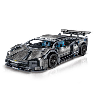 โมเดลรถยนต์ Lamborghini Combat Destruction Wind Building Blocks 1:14 ของเล่นเสริมการเรียนรู้ สําหรับเด็ก