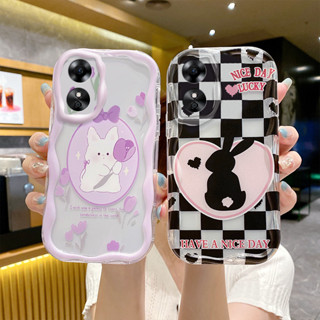 เคสOPPO A17 สำหรับ OPPO A17 / OPPO A17K【เคสนิ่มใหม่รูปตัวการ์ตูนใหม่เคสครอบโทรศัพท์ป้องกันกล้องสไตล์ปี】