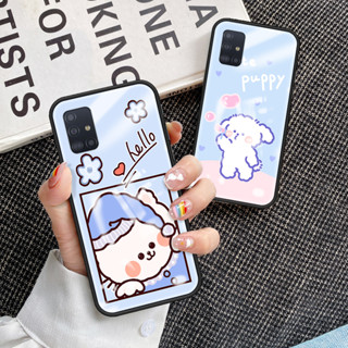 เคสโทรศัพท์มือถือกระจกนิรภัย TPU แบบนิ่ม ขอบแข็ง กันกระแทก สําหรับ Samsung Galaxy A71 5G A71 5G