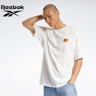 เสื้อยืดแขนสั้น พิมพ์ลาย Reebok Reebok แบบเรียบง่าย สไตล์เรโทร สําหรับผู้ชาย และผู้หญิง 2023