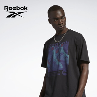 Reebok Reebok เสื้อยืดลําลอง แขนสั้น พิมพ์ลาย เข้ากับทุกการแต่งกาย สไตล์คลาสสิก เรโทร สําหรับผู้ชาย 2023