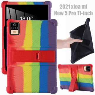 2021 Xioa mi New 5 Pro 11 inch Cover Tablet Shockproof Case Soft Silicone Adjustable Stand Shell