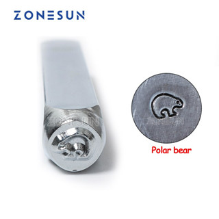 Zonesun แม่พิมพ์เหล็ก รูปโลโก้ตัวอักษร หมี สําหรับทําเครื่องประดับ แหวน สร้อยข้อมือ สร้อยคอ