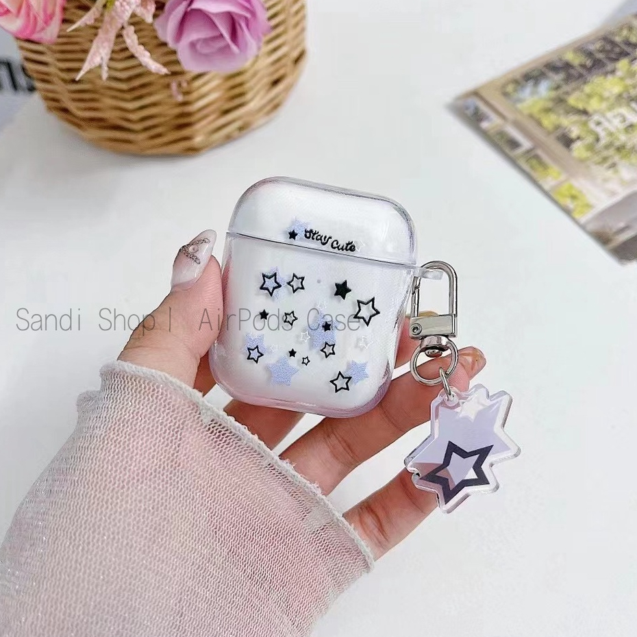 Creative โปร่งใส Star AirPods Pro3 กรณี AirPods สําหรับ รูปที่ 4
