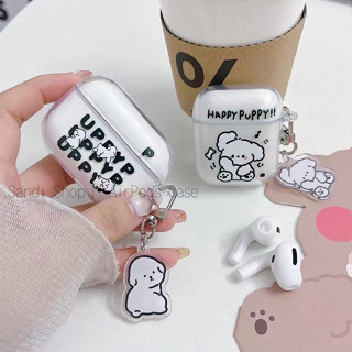 INPODS เคสหูฟังบลูทูธไร้สาย TPU แบบนิ่ม ลายตัวอักษรสุนัขน่ารัก กันกระแทก สําหรับ AirPods 1 2 3 Pro Pro2 12 3 Pro 2 Gen