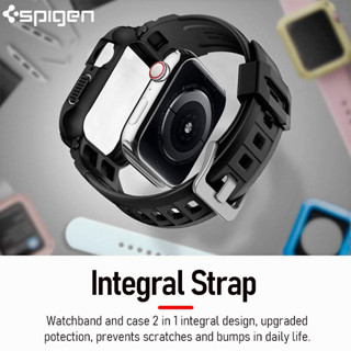 สายนาฬิกาข้อมือ Spigen Rugged Armor Pro สําหรับ iWatch Ultra 49 มม. iWatch 45 มม. 41 มม. 44 มม. 40 มม. Series 8 7 6 5 4 SE2