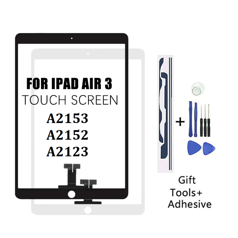 Touch Assembly เข้ากันได้กับ iPad air 3 2019 A2153 A2152 A2123 Touch Assembly แผงกระจก