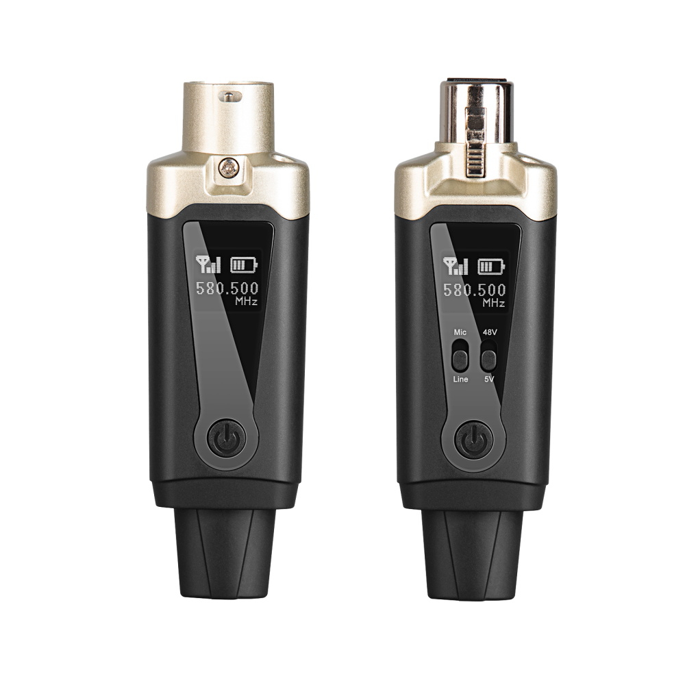 Uhf อะแดปเตอร์แปลงสัญญาณเสียงไมโครโฟนไร้สาย XLR สําหรับกีตาร์ ไดนามิก คอนเดนเซอร์