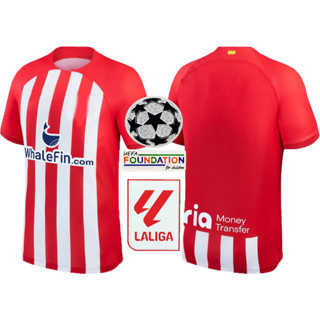 เสื้อกีฬาฟุตบอล ทีมเหย้า 23/24 JOAO FELIX ทีมเหย้า M. Llorente Correa camiseta ชุดยูนิฟอร์มฟุตบอล สําหรับผู้ชาย GRIEZMANN R. De PAUL Cunha CARRASCO Atletico MadridS