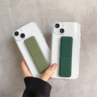 เคสโทรศัพท์มือถือ ซิลิโคนนิ่ม กันกระแทก พร้อมขาตั้ง แฟชั่น สําหรับ iPhone 11 12 Pro Max