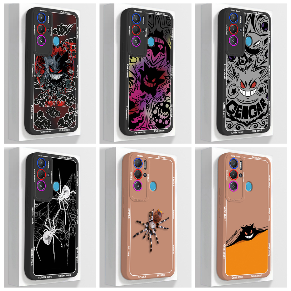 เคสโทรศัพท์มือถือ ซิลิโคนนิ่ม แฟชั่น สําหรับ Tecno Pova Neo Pova 3 4 4 Pro 5 Case Tecno LE6 LH6n LG7