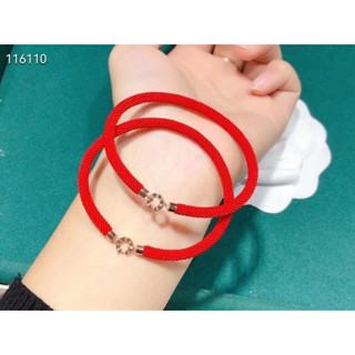 [Fashion Brand] สร้อยข้อมือเชือกนําโชค สีแดง เครื่องประดับแฟชั่นยอดนิยม 2023