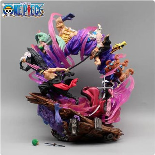 โมเดลฟิกเกอร์ Pvc รูปปั้นอนิเมะวันพีช Roronoa Zoro King Mihawk GK Emperor Deputy ขนาด 23 ซม. พร้อมกล่องของขวัญ