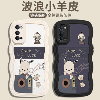 เคส OPPO Reno 4 Pro 5G สำหรับ OPPO Reno 4 Pro 5G【เคสโทรศัพท์มือถือ ซิลิกาเจลนิ่ม กันรอยกล้อง ลายการ์ตูนคลื่นน่ารัก สําหรับ】