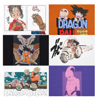 Uniqlo เสื้อยืดแขนสั้น พิมพ์ลาย Dragon Balls Seven Dragon Balls แฟชั่นฤดูร้อน สําหรับผู้ชาย และผู้หญิง