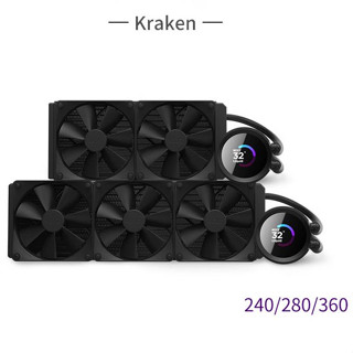 Nzxt AIO Kraken 360 280 240 เครื่องทําความเย็น CPU สําหรับ LGA1700 115x 1200 และ AM5 AM4 TR4 sTRX4