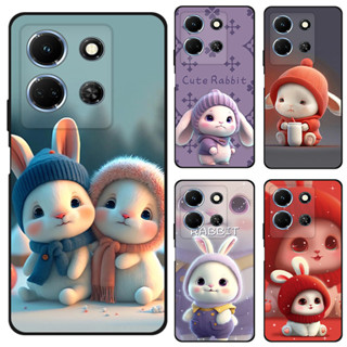 เคส Infinix Note 30 4G 5G Case การ์ตูน Cute Rabbit Soft TPU เคสซิลิโคน โทรศัพท์มือถือ เคส