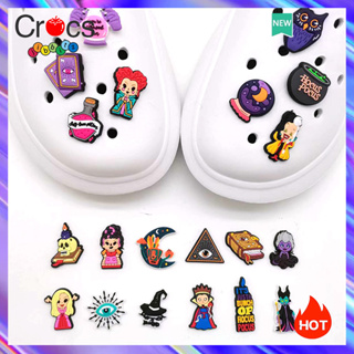 C rocs Jibbitz Charms รองเท้าแฟชั่น ลายดอกไม้ อุปกรณ์เสริม สําหรับ Crocs Charms 20 ชิ้น ต่อชุด