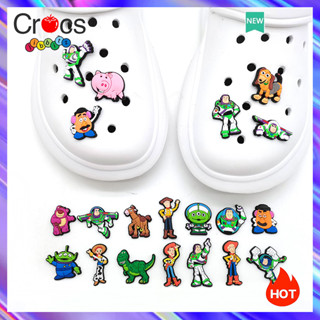 C rocs Jibbitz Charms รองเท้าแฟชั่น ลายดอกไม้ อุปกรณ์เสริม สําหรับ Crocs Charms 20 ชิ้น ต่อชุด