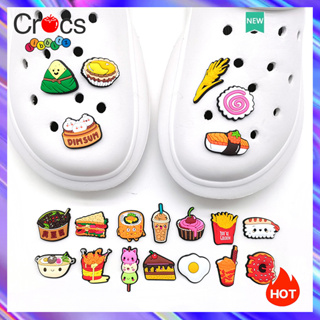 C rocs Jibbitz Charms รองเท้าแฟชั่น ลายดอกไม้ อุปกรณ์เสริม สําหรับ Crocs Charms 20 ชิ้น ต่อชุด