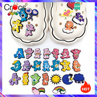 C rocs Jibbitz Charms รองเท้าแฟชั่น ลายดอกไม้ อุปกรณ์เสริม สําหรับ Crocs Charms 31 ชิ้น