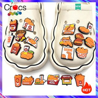 C rocs Jibbitz Charms รองเท้าแฟชั่น ลายดอกไม้ อุปกรณ์เสริม สําหรับ Crocs Charms 20 ชิ้น ต่อชุด